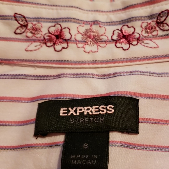 Express Fitted Stretch Blouse Size 6 - Picture 5 of 5